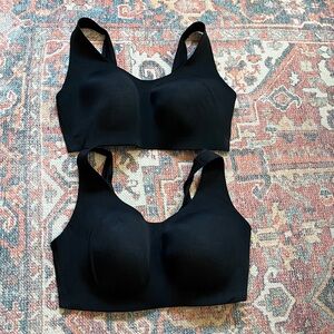 Bundle of TWO - WACOAL Flawless Comfort Wireless Bras, Black, Large (36 D/DD)